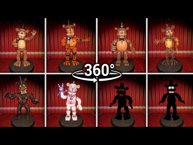 360°| FNAF VR All Freddys - Five Nights at Freddy's Archive