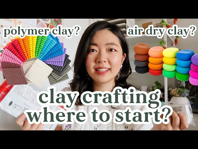 ⭐️ Types of Crafting Clay for Beginners ⭐️ Polymer Clay vs Air Dry