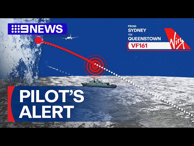 Virgin pilot first to spot three Chinese warships off Australia | 9 News Australia