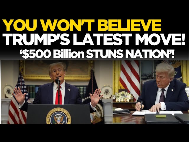 Trump LIVE | Trump Announces $500 Billion AI Investment In US | Donald Trump Makes Big Announcement