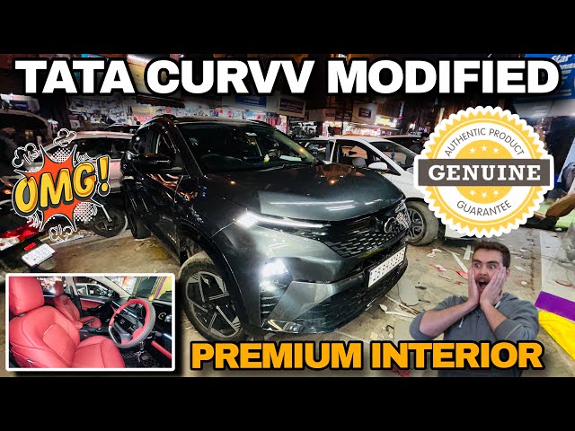 TATA CURVV MODIFIED✅14,000/- PREMIUM INTERIOR 🔥TATA GENUINE PARTS 🔥#tatacurvv #tatacurvv2024