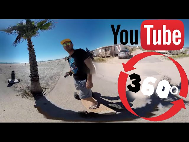 [360°] ▶︎ FIRST EVER ELECTRIC SKATEBOARDING  ▷ 360º VIDEO_TEST ▹ in 4K _By LAB