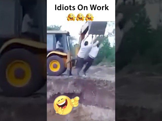 Stupid construction workers at work  #workfails #constructionworkers #idiotsatwork