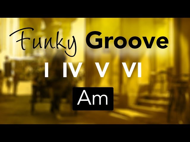 Relaxed Funky Groove Backing Track Am (I - IV - V - VI)