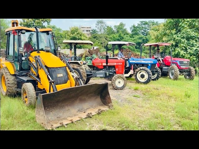 Tractor Power Test | Mahindra 575 | Swaraj 742 | New Holland 3630 | JCB 3dx #jcb #tractor #jcb3dx