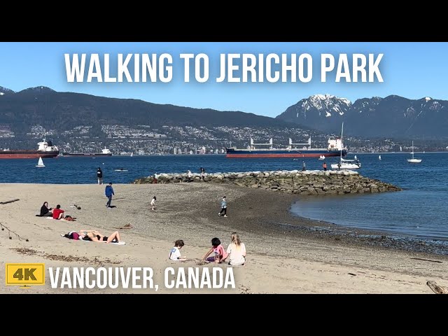 🇨🇦Vancouver, BC, Canada: To Jericho Park From Point Grey Road; 4K Virtual Walking Tour in March 2024