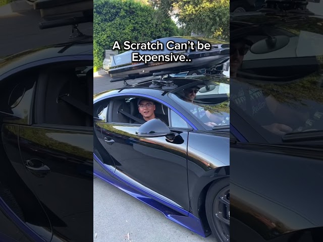 Scratch can’t be expensive..#car #cartok #automobile #carspot #hypercar #sportscar #money #bugatti