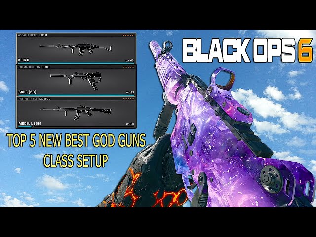 new TOP 5 BEST GOD GUNS Class Setup After UPDATE in Black Ops 6! 🤝(Best Class Setup Season 1) - BO6