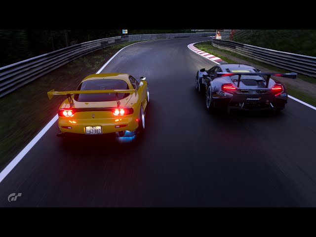 [PS5] GT7 Nürburgring RE Amemiya FD3S RX-7 VS  McLaren 650S GT3 '15 (v1.55)