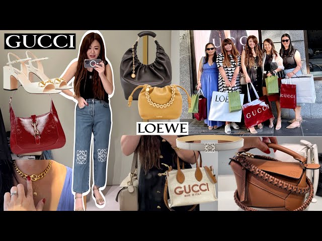 SHOPPING AT GUCCI & LOEWE WITH MY BESTIES | Luxury Shopping Vlog 2024