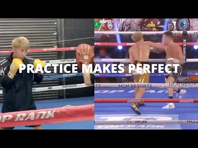 PRACTICE MAKES PERFECT NAOYA INOUE KNOCKOUT