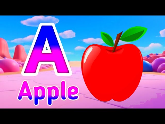 Phonics Song 2 with TWO Words in 3D - A For Airplane - ABC Alphabet Songs & Sounds  016