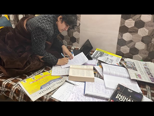 UPSC PREPARATION 3:00AM WINTER STUDY VLOG*MY STUDY VLOG*WOKE UP AT3:00AM TO STUDY IN WINTER #uPassAI