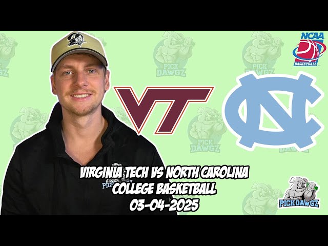 North Carolina vs Virginia Tech 3/4/25 Free College Basketball Picks and Predictions | NCAAB Pick