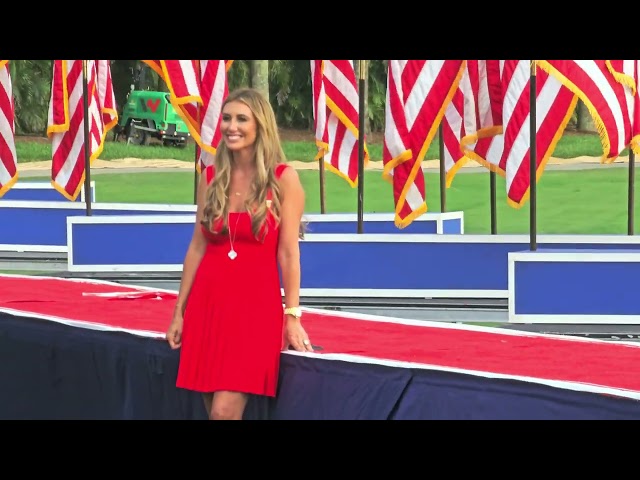 Eric Trump and Alina Habba at Trump Rally in Doral, FL! 🇺🇸 🌴 ⛳️ #trump