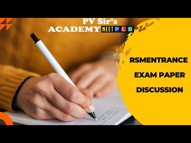 #PVSir'sAcademy#RSMEnternanseExam#PAPERDISCUSSION#