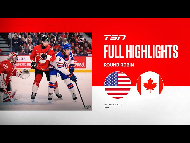 2025 World Junior Championship Highlights: Canada vs. USA