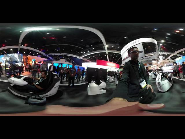 4K VR Blogging E3 2016: West Hall PlayStation  Gran Turismo GT