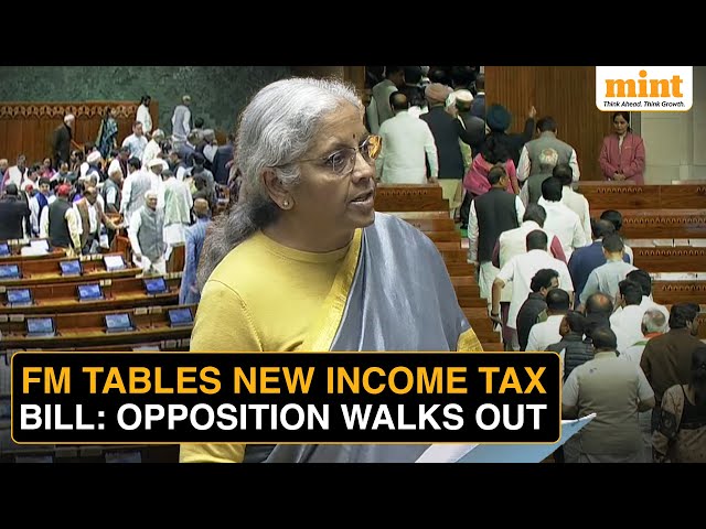 FM Nirmala Tables New Income Tax Bill In Lok Sabha Amid Total Chaos, Says... | Budget Session Update