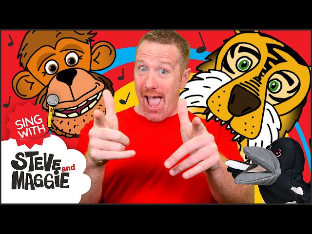 Funky Monkey Song for Kids | Songs for kids | Sing with Steve and Maggie