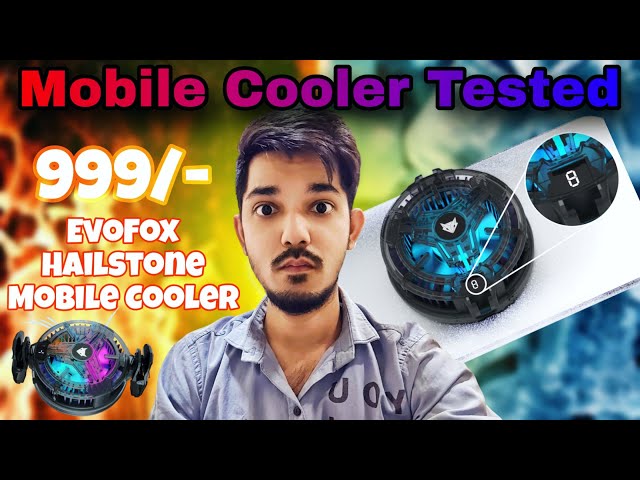 EvoFox Hailstone Mobile Cooler Review | Ultimate Gaming Phone Cooler for BGMI(RGB,36W, Temp Display)