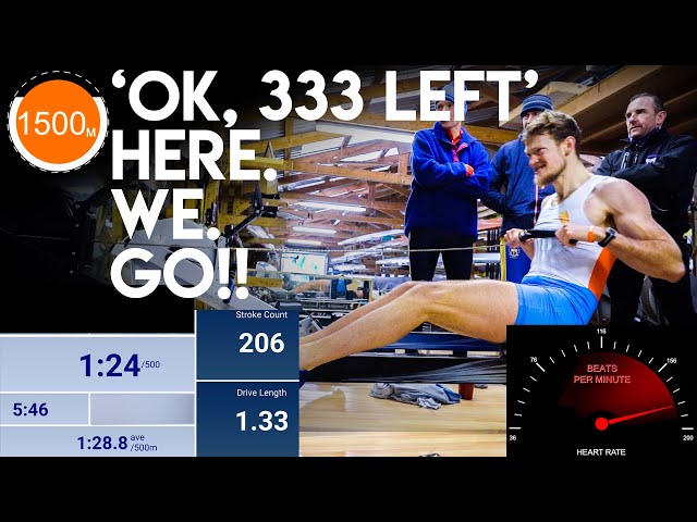 Cameron Buchan 5:54 2km ERG TEST - Real Time Tips