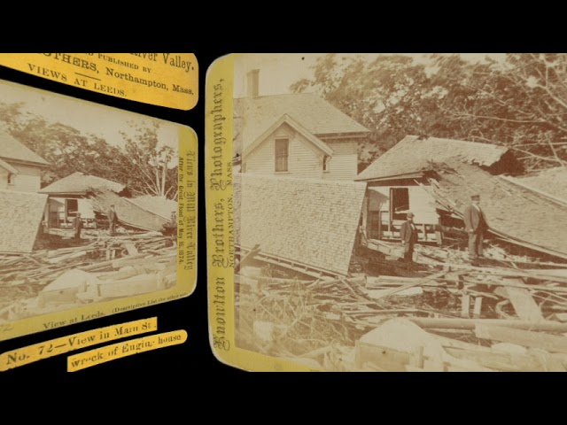 Wreck of Engine House, Leeds MA, Mill River Flood 1874 (VR 3D still-image)