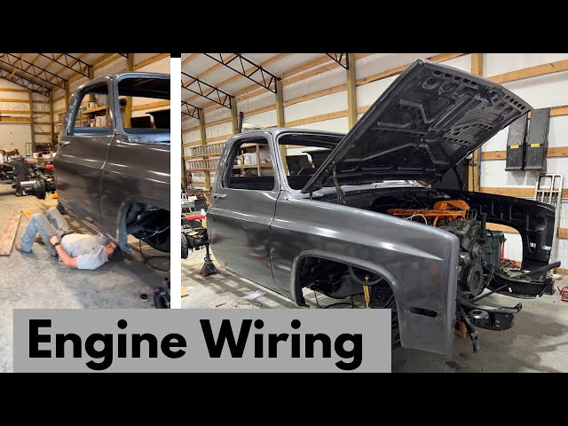 1989 Chevy Truck Rebuild #13: Squarebody Cummins Swap Wiring & Tach #cummins #squarebody