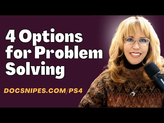 Revealing 4 Expert Problem Solving Skills