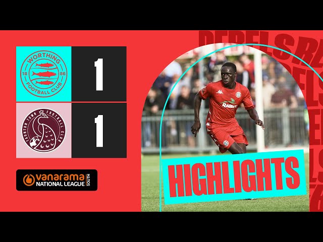 AKANBI SCORES ON HOME DEBUT | Worthing 1-1 Taunton Town | Highlights