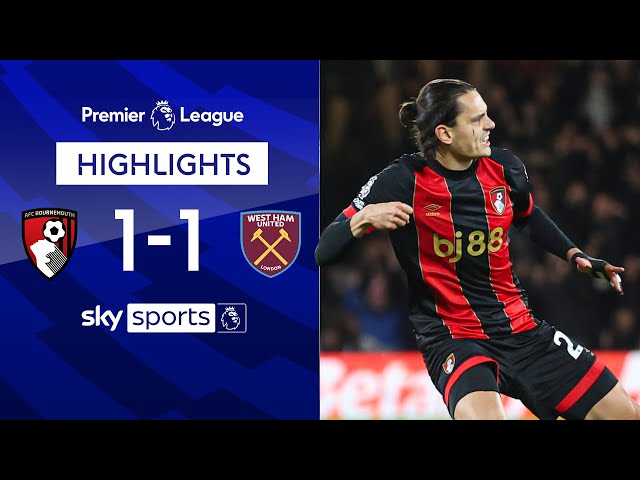 Unbelievable Unal free-kick rescues point for Cherries 🤯 | Bournemouth 1-1 West Ham | EPL Highlights