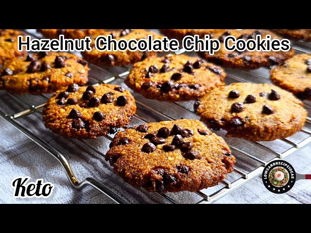 Keto Hazelnut Chocolate Chip Cookies | The Perfect Match | Crispy & Delicious