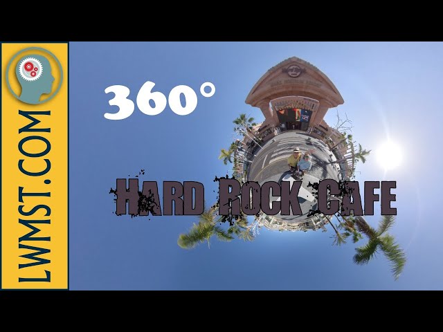 Outside the Hard Rock Cafe in Tenerife in 360°