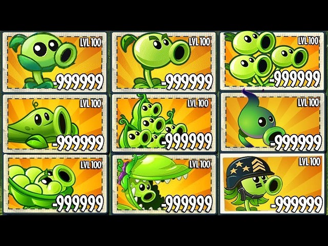 All NEW & OLD & MOD Peashooter Plants Battlez - Who Will Win? - Pvz 2 Plant vs Plant