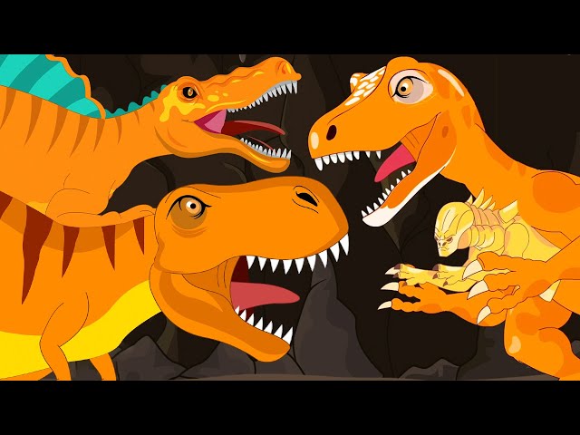 We're Going on a T-rex Dinosaur vs Spinosaurus vs Allosaurus Hunt- Preschool Songs & Nursery Rhymes