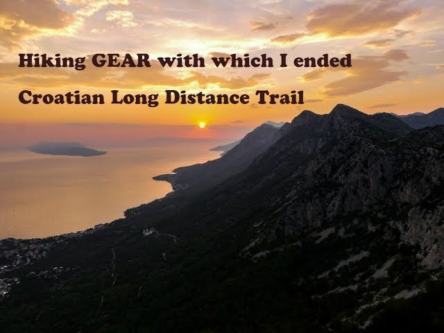 Croatian Long Distance Trail - equipment with which I finished the 1400 miles long trail