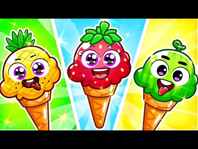 Ice Cream Truck Song | This Is Rainbow Ice Cream 🍦 Yummy Fruit Ice Cream | YUM YUM Funny Kids Songs