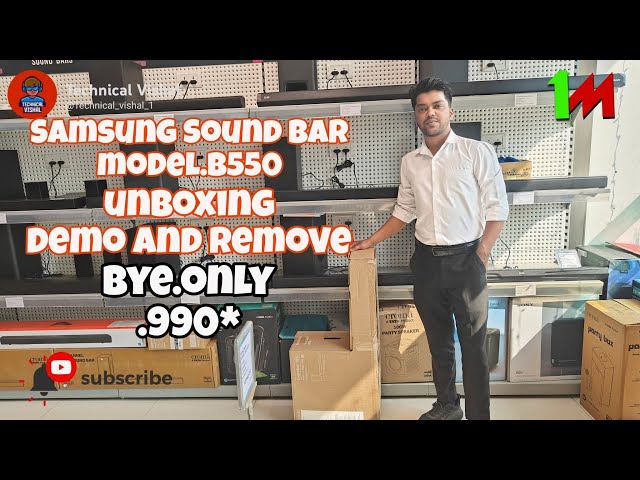 Unboxing Samsung Sound bar 2024 Demo and reviewbye only.990* #bestsound#samsungindia#unboxing