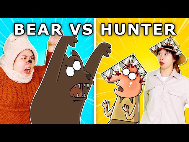 The Bear VS. The Hunter - Cartoon Box Parody Compilation | Hilarious Cartoons by Frame Order