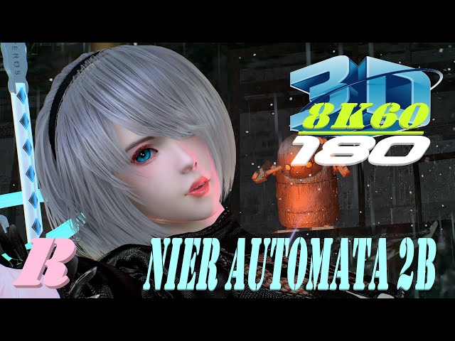 Nier Automata 2B, Experience 8K 3D VR180, Dance, ダンス, KPOP, MMD, VaM, 3DVR, 8K60FPS, Special Version