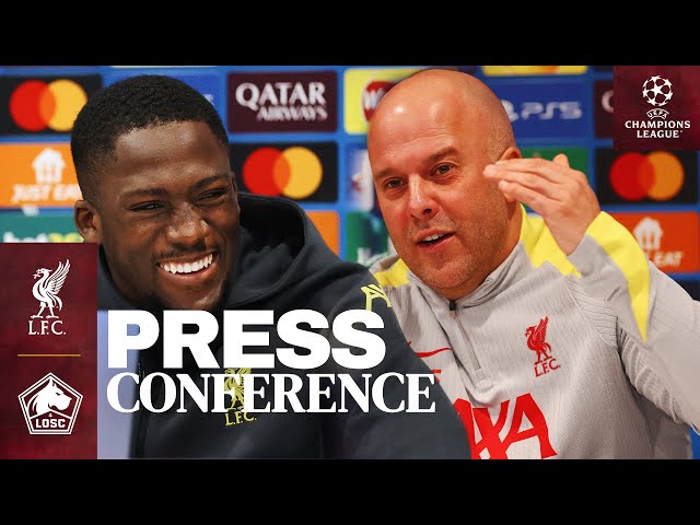 Live UEFA Champions League Press Conference: Arne Slot & Ibrahima Konaté | Liverpool vs Lille