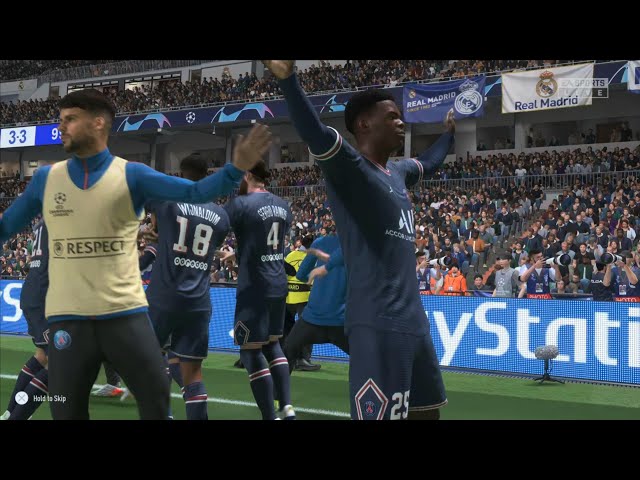 FIFA 22 PS5 - PSG score in Extra time against Real Madrid