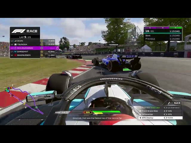 F1 24 Driver Career Episode 17 - Canadian GP with Mercedes: Last to 1st