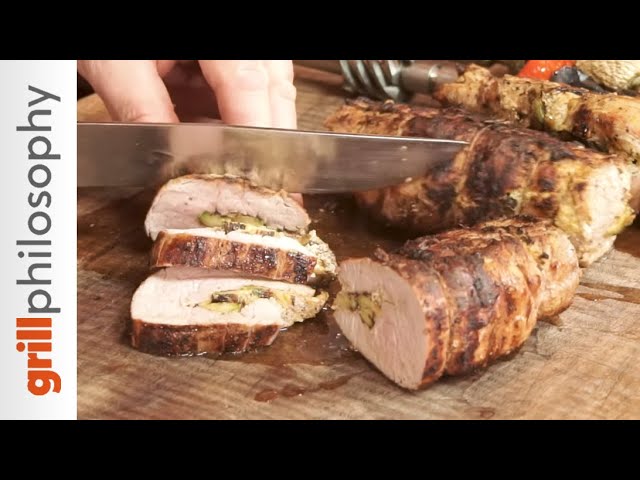 Stuffed tenderloin roast recipe on charcoal grill | Grill philosophy