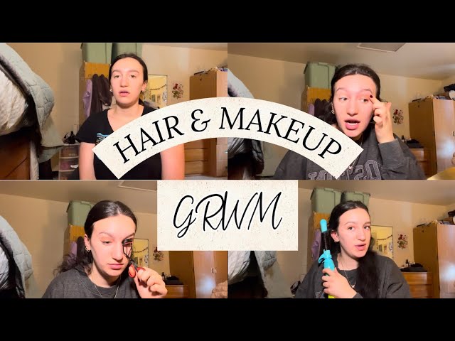 do my hair and makeup with me!!