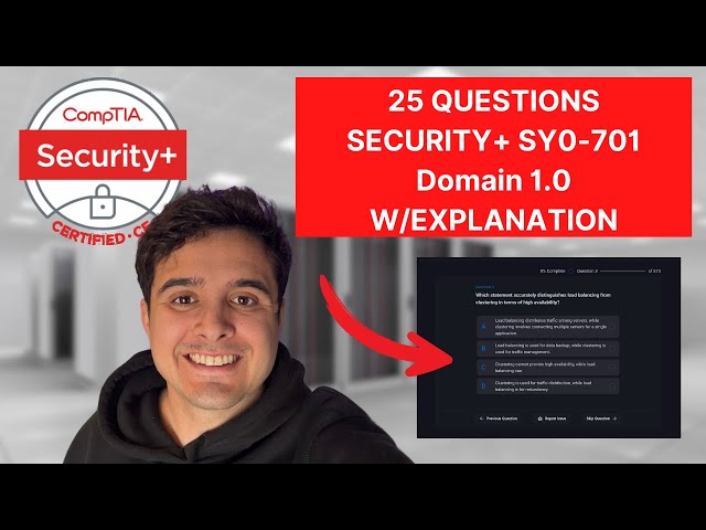 STOP STRUGGLING WITH SECURITY PLUS - 25 Practice Questions