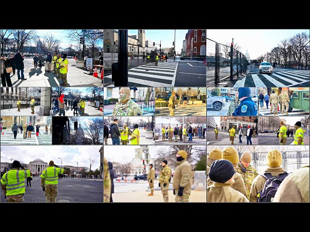 National Guard Steps Up Security at at Donald J. Trump Presidential Inauguration