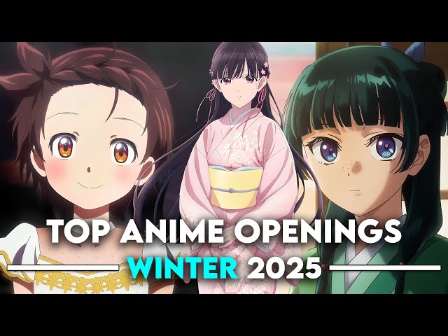 Top Anime Openings of Winter 2025 (50+ person party rank)