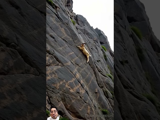 amazing animal struggle in mountain #climbing #mountains #wildlife #bouldering #nature #animalworld