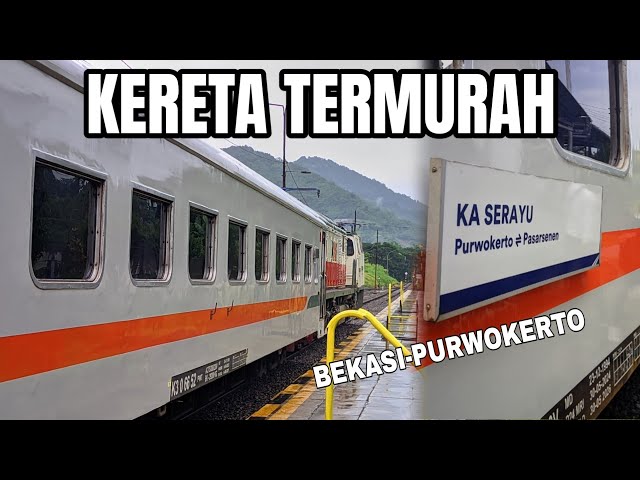 Kereta Api Termurah Dari Bekasi Ke Purwokerto || Trip KA Serayu Bekasi-Purwokerto Ep.1